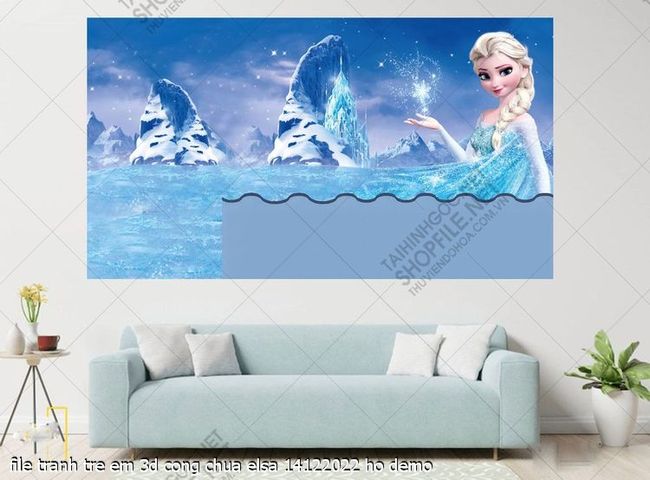 file tranh tre em 3d cong chua elsa 14122022 ho